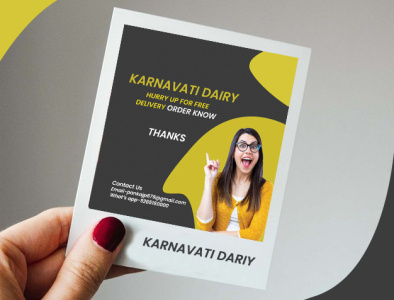Karnavati Dairy post banner post poster