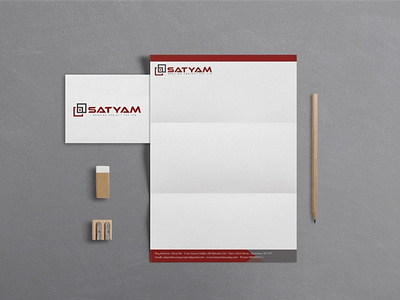 Letter head design for Satyam housing