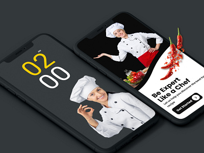 App Design for Recipes Expert Mockup