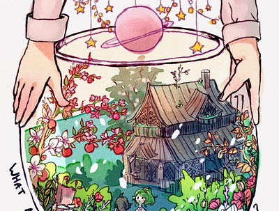 Dream World Florarium anime art artwork illustration
