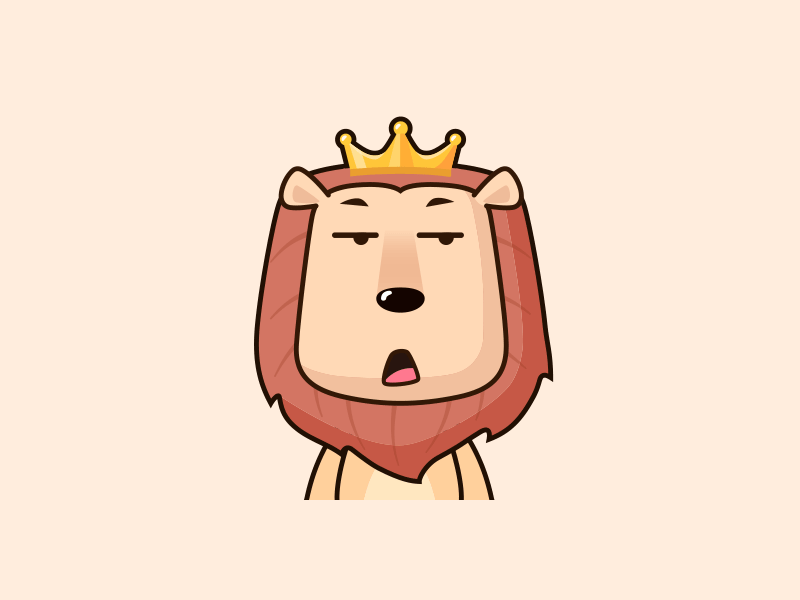 Lion King series memes - Sweat animation app flat icon illustration meme ui