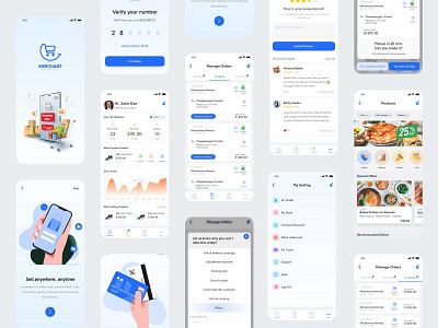 Delivery App for Restaurant checkout page dashboard design dashboard ui delivery app design ecommerce app flat food app ui food ordering app minimal onboarding screen onboarding ui online shopping restaurant app ui ux ux design