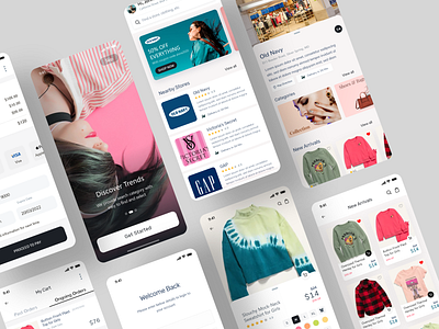 Ecommerce Clothing App ecommerce ecommerce app logo ui webdesign website design