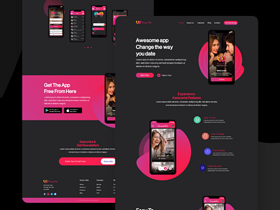 Mobile App Landing Page Design dashboard design dashboard ui design ecommerce app ui webdesign website design