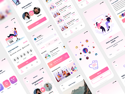 Blind Dating app  App interface design, Mobile design inspiration, App