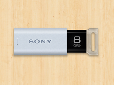 Sony Pocket Bit USB flash drive icon icon photoshop