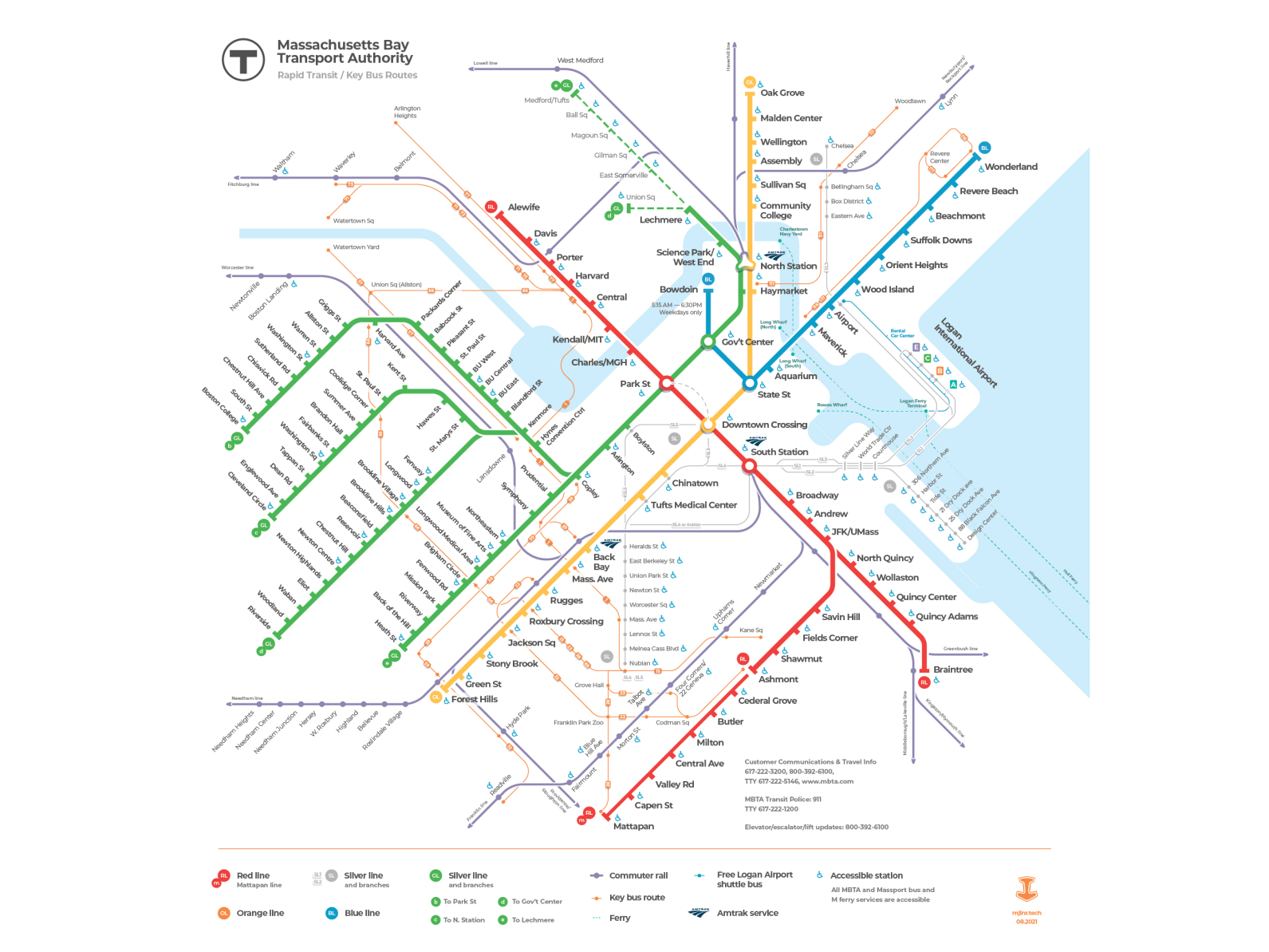 Boston Rapid Transit scheme by Oles Kryzhanivskyi on Dribbble