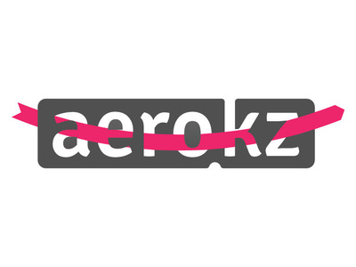 Aero.kz logo identity logo