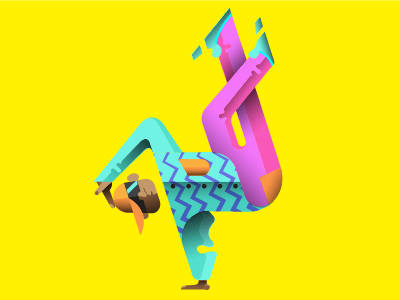 B-Boy "One Mic" 80s angular b boy breakdance dance freeze grain hip hop pose