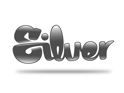 "Silver" Vectorized Handlettering brushlettering handdrawntype handlettering handtype lettering script silver type typography
