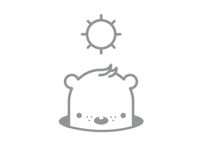 Groundhog Day cute day design groundhog hole illustration line