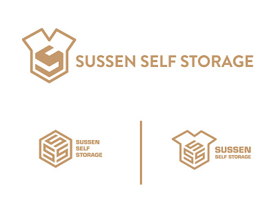 Storage Logo box brand identity logo sign storage typography