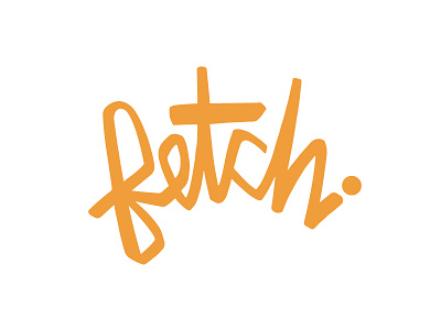 fetch logo branding dogs fetch identity lettering logo type typography vector