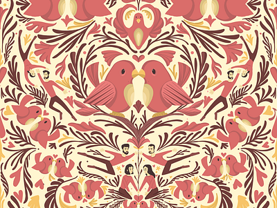 LIBRE AMOR design illustration love loveart lovecraft packaging pattern pattern art