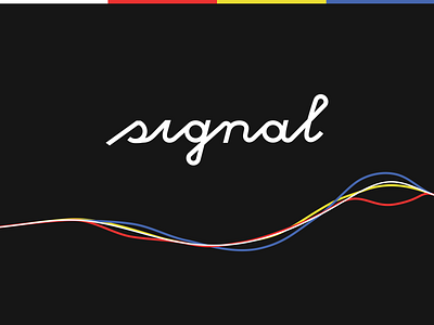 signal sketch v1 geometric line logo logotype script signal typography wordmark