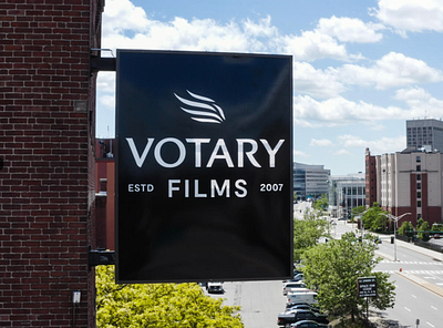 Votary Films Sign branding film logo sign
