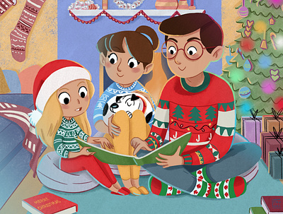 Christmas Time children book illustration childrens illustration digital illustration illustrations kids illustration