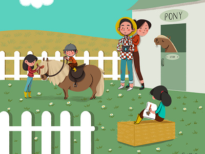 Pony Shetland characterdesign children book illustration design digital illustration illustration illustrations kids art kids illustration pony shatland