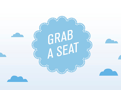 Grab a Seat app design illustration layout typography vector website