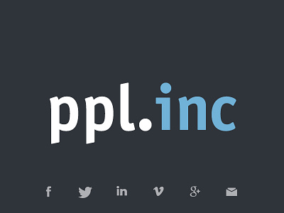 ppl.inc app design email layout monotone typography website