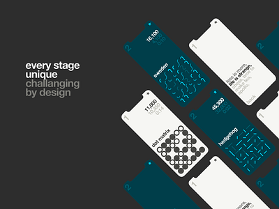 Minimal Match Three app design minimal mobile mobile app design monotone typography ui
