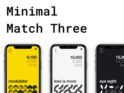 Minimal Match Three App
