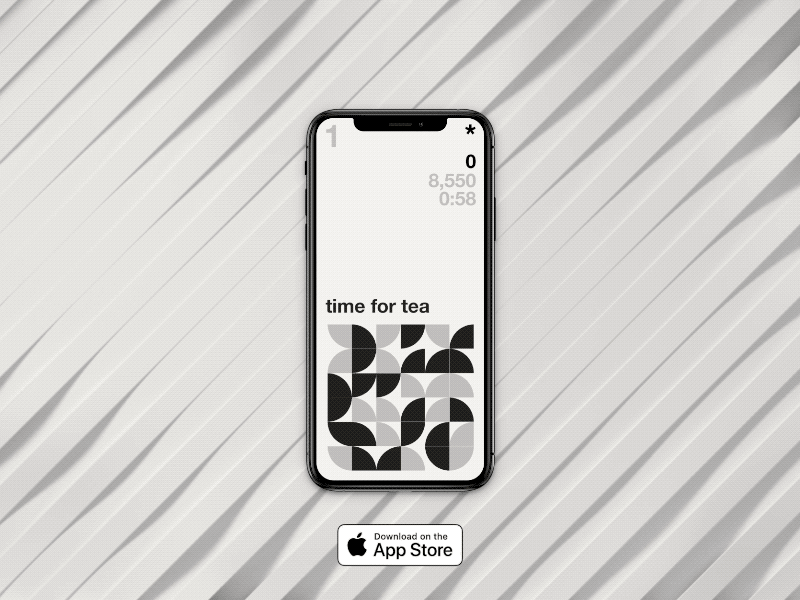Match3 Casual iOS app app apple appminimalist appmobile casual design download ios less match3 matches matchtiles minimal mobbileapp mobile os puzzle relax time typography