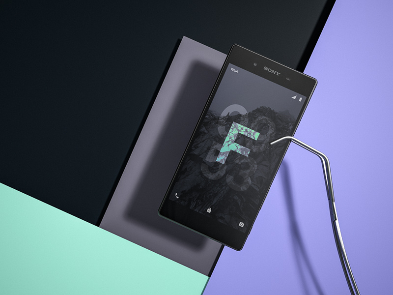 Z5 Surgery maya redshift 3d render lock screen ui android