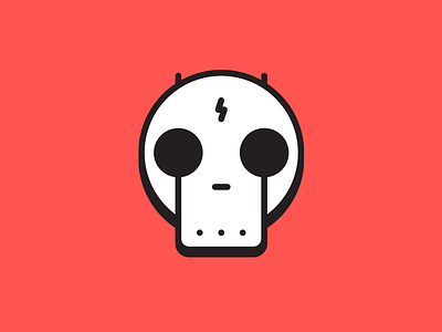 Beware of bots. bot evil icon skull