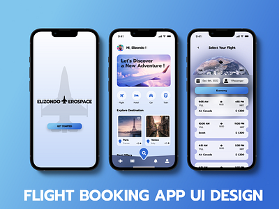 Flight Booking App UI Design