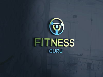 FITNESS GURU LOGO DESIGN brand logo branding design fitness flat graphic design illustration logo minimal vector