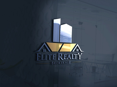 ELITE REALITY Brokerage Logo brand logo branding design flat graphic design logo minimal reale state vector