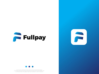 Fullpay modern company abstract logo design blockchain brand logo branding crypto currency design exchange finnance flat graphic design icon identity illustration logo minimal need logo pay payment ui unused