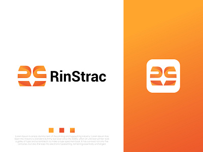 RS RinStrac Company Logo Design abstract app logo app logo design brand identity creative gradient logo logo branding logo design logo designer logo trends 2022 modern logo r letter logo r logo rs logo rs modern logo design s letter logo s logo software logo typography website logo