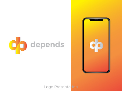 dp abstract app icon Logo design