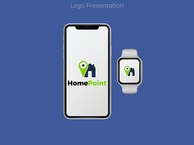 HomePoint app icon logo design android applicaiton area brand branding building button design graphic home house icon ios location logo point realestate smarthome