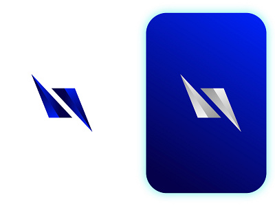 N modern Logo design for business