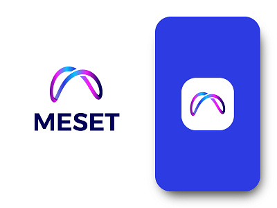 MESET LOGO DESIGN FOR BUSINESS brand identity branding clean logo color colorful logo creative gradient logo graphic design icon lettermark logo logomark logos logotype meta minimalistic logo modern typography vector