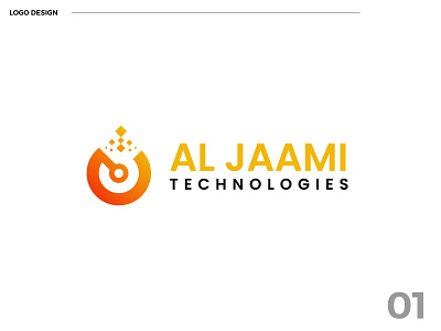 AL JAAMI TECHNOLOGIES abstract brand identity branding data digital finance fintech geometric graphic design identity it logo lettermark logo logo design logos modern symbol tech logo technologies technology logo