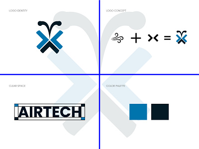 AIRTECH LOGO DESIGN FOR COMPANY air airtech brand identity brand logo branding design graphic design logo logo design logos minimal minimalist logo modern modern tech modern tech logo tech tech logo technology logo technology logo design website logo