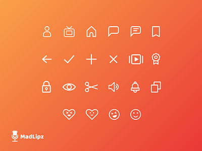 MadLipz App - Iconography