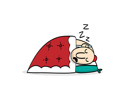 Haji Sticker: Sleeping art cartoon character characterdesign emoji funny illustraion persian sleeping sticker vector