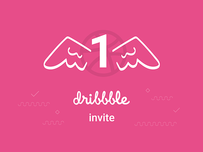 Dribbble invite dribbble dribbble invite dribble invites giveway illustraion invite wing