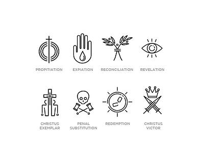 Implications of the Cross ICONS christus exemplar christus victor expiation icons line penal substitution propitiation reconciliation redemption redemptionsf revelation