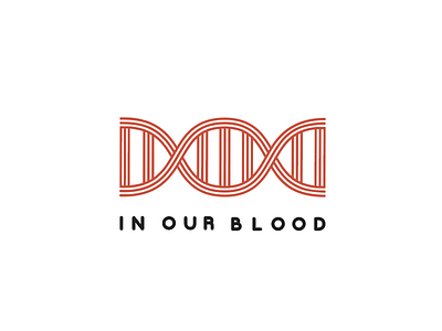 in our blood church graphic dna illustration line