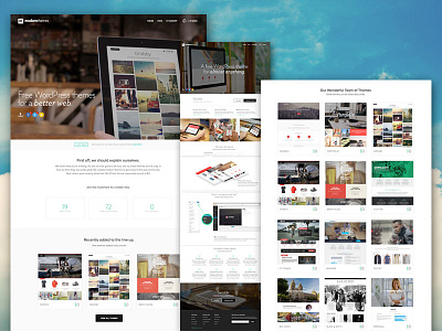 Dribbble Debut - Free WordPress Themes by Modern Themes