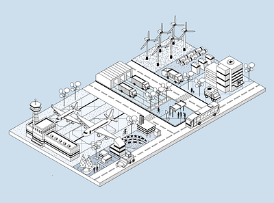 Something isometric branding illustration isometric isometric illustration modern