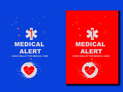 Medical Alert Stickers Design colorful corporate identity design graphic design illustration logo design logotype vector art vector illustration