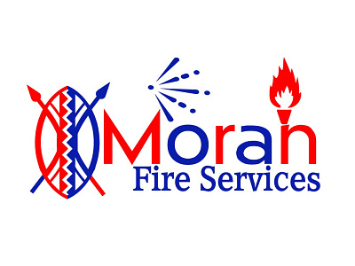 Moran Fire Services Logo branding colorful corporate identity graphic design logo design vector vector art vector illustration