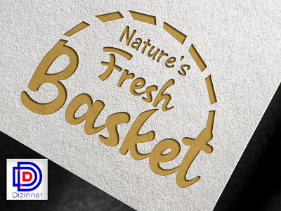 Natures fresh basket logo design